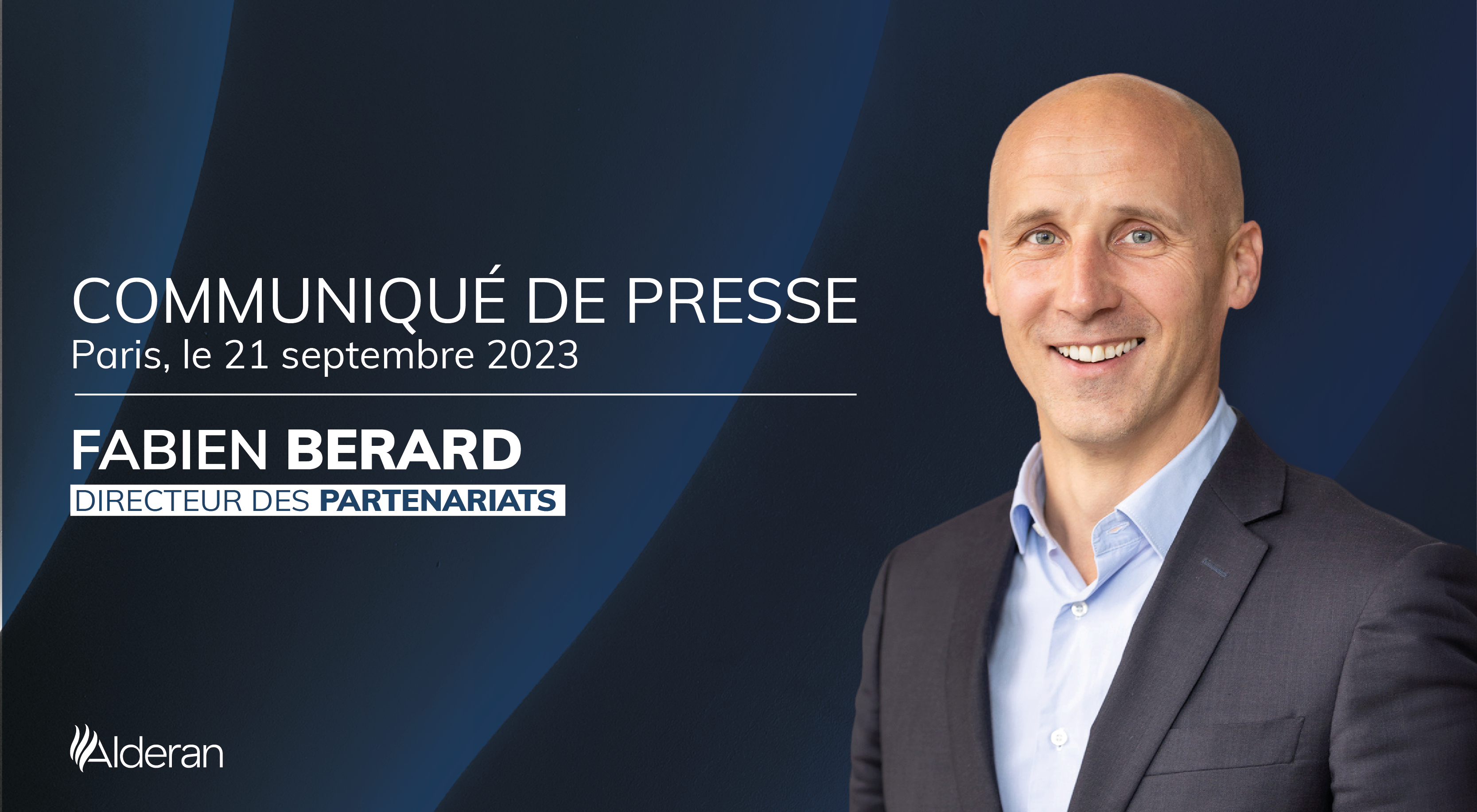Alderan annonce l’arrivée de Fabien BERARD en tant que Directeur des Partenariats